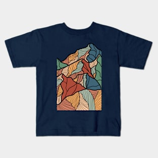 Bohemian Mountain Terrain Kids T-Shirt